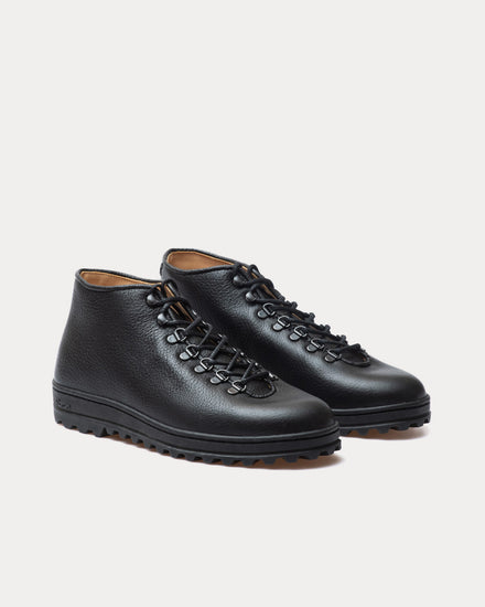 Crown Northampton Everdon 'Rambler' Wholecut Mid Norwegian Ox Black Boots - 2