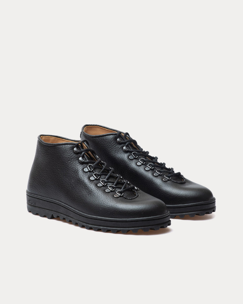 Crown Northampton Everdon 'Rambler' Wholecut Mid Norwegian Ox Black Boots - 2