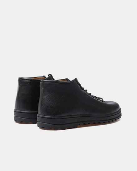 Crown Northampton Everdon 'Rambler' Wholecut Mid Norwegian Ox Black Boots - 3