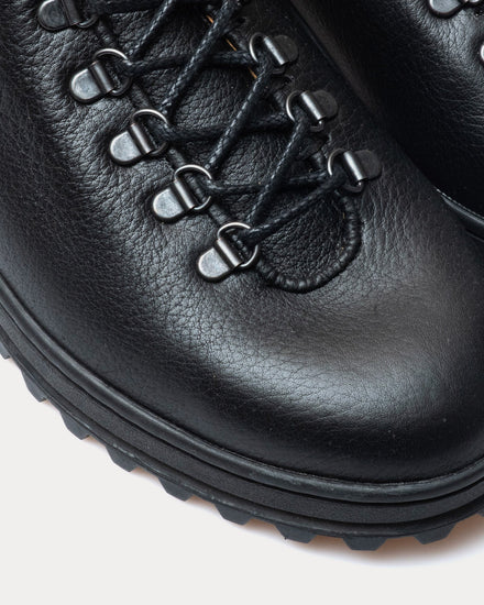 Crown Northampton Everdon 'Rambler' Wholecut Mid Norwegian Ox Black Boots - 4