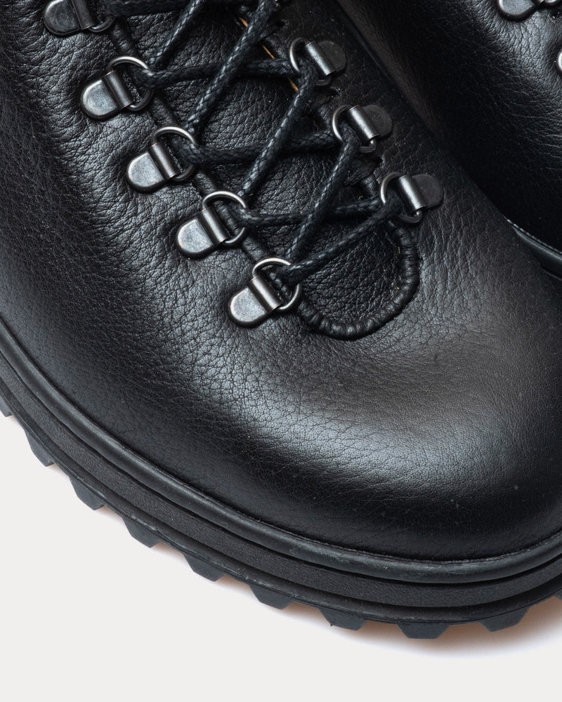 Crown Northampton Everdon 'Rambler' Wholecut Mid Norwegian Ox Black Boots - 4