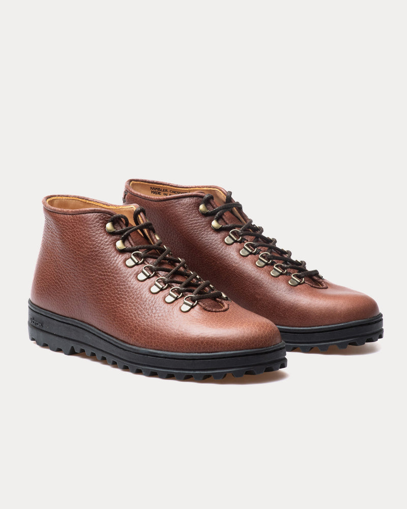 Crown Northampton Everdon 'Rambler' Wholecut Mid Norwegian Ox Chestnut Boots - 2