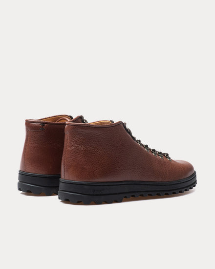 Crown Northampton Everdon 'Rambler' Wholecut Mid Norwegian Ox Chestnut Boots - 3