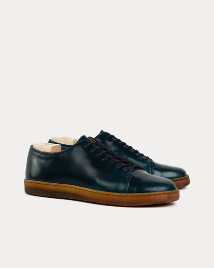 Crown Northampton Harlestone Derby Shinki Shell Cordovan Indigo Low Top Sneakers - 2
