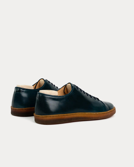 Crown Northampton Harlestone Derby Shinki Shell Cordovan Indigo Low Top Sneakers - 3