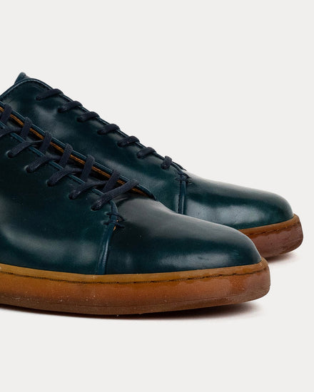 Crown Northampton Harlestone Derby Shinki Shell Cordovan Indigo Low Top Sneakers - 5
