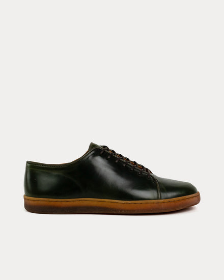 Crown Northampton Harlestone Derby Shinki Shell Cordovan Moss Low Top Sneakers - 1
