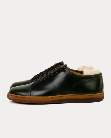 Crown Northampton Harlestone Derby Shinki Shell Cordovan Moss Low Top Sneakers - 4