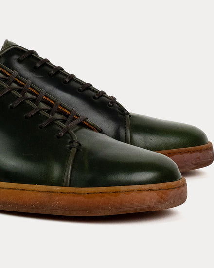 Crown Northampton Harlestone Derby Shinki Shell Cordovan Moss Low Top Sneakers - 5