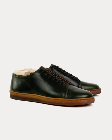 Crown Northampton Harlestone Derby Shinki Shell Cordovan Moss Low Top Sneakers - 2