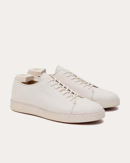 Crown Northampton Harlestone Derby Veg Tan Calf Off White Low Top Sneakers - 2