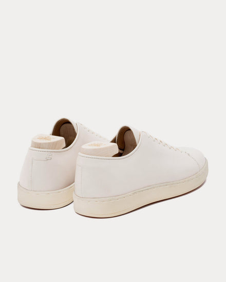 Crown Northampton Harlestone Derby Veg Tan Calf Off White Low Top Sneakers - 3