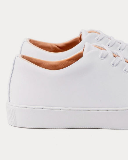 Crown Northampton Overstone Derby Calf Leather All White Low Top Sneakers - 4