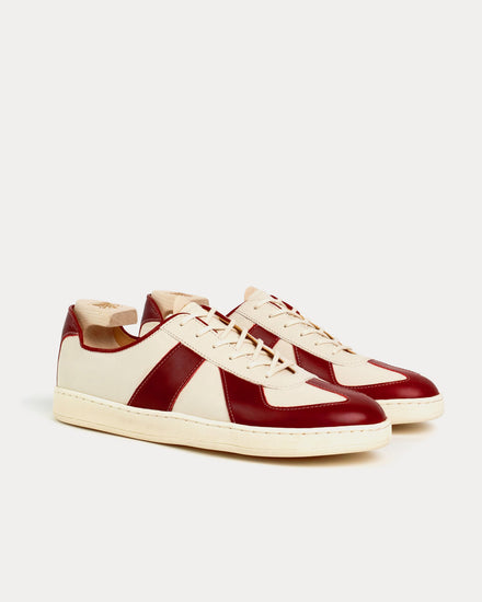 Crown Northampton Yardley GAT Japanese Red Shinki Shell Cordovan Low Top Sneakers - 2