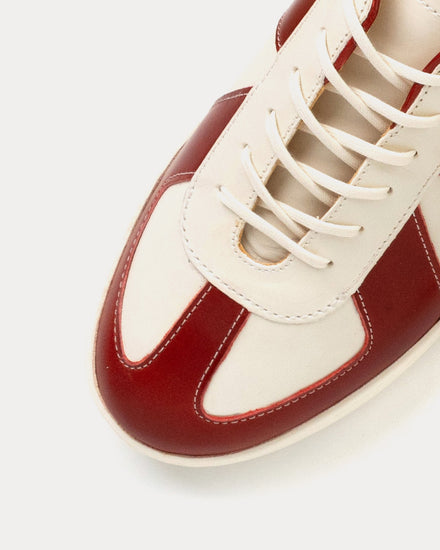 Crown Northampton Yardley GAT Japanese Red Shinki Shell Cordovan Low Top Sneakers - 5