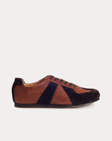 Crown Northampton Adnitt Gat Sokoto Leather Brown / Black Low Top Sneakers