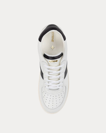 CTRNE Geode Leather White / Black Low Top Sneakers - 2