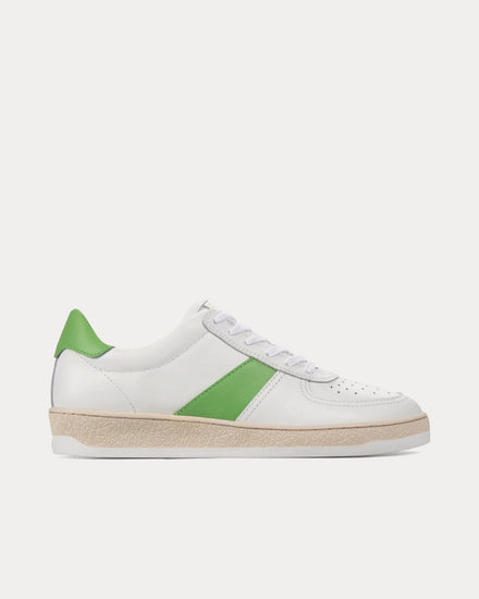 CTRNE Geode Leather White / Green Low Top Sneakers - 1
