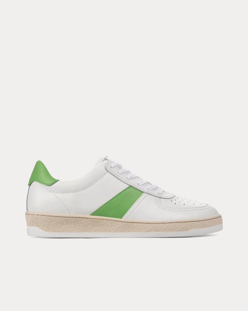 CTRNE Geode Leather White / Green Low Top Sneakers - 1