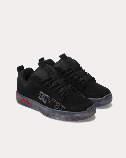 DC Shoes x DCV87 Lynx Leather Black Low Top Sneakers - 2