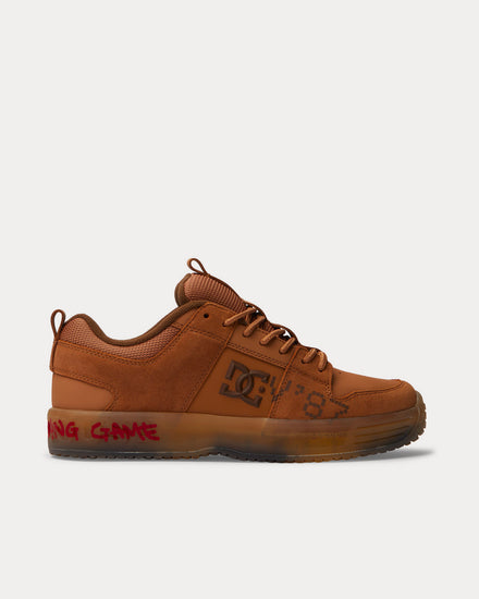 DC Shoes x DCV87 Lynx Leather Brown Low Top Sneakers - 1
