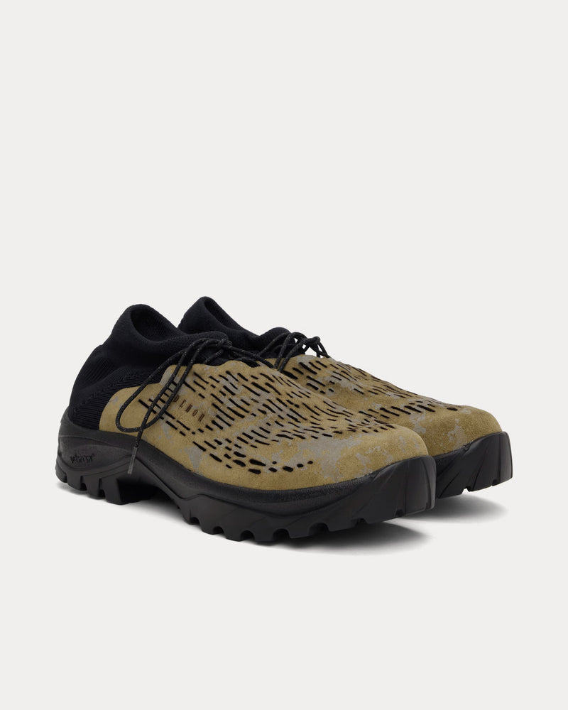 Demon Cambriana Black / Khaki Mid Top Sneakers - 2