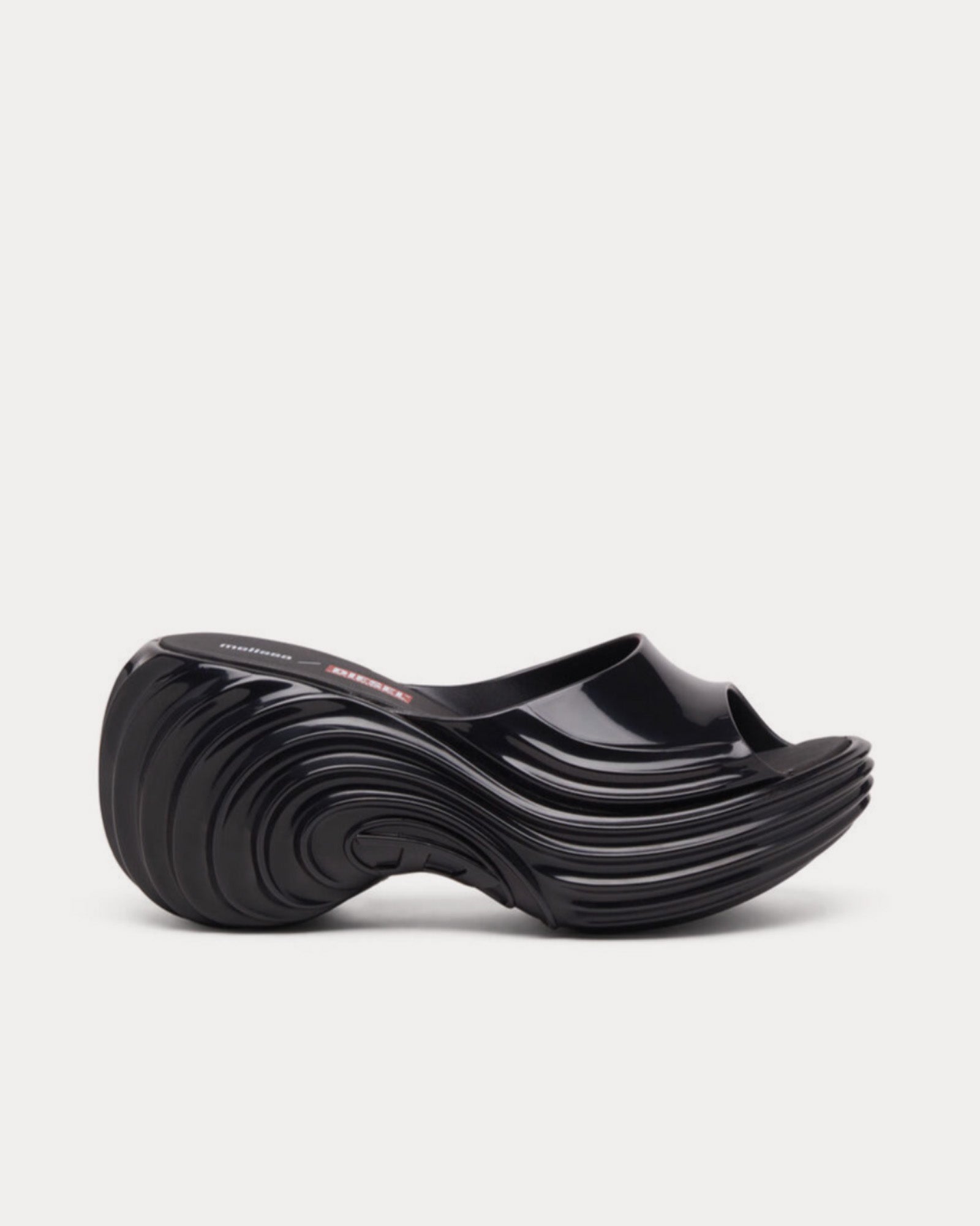 Diesel x Melissa Women's Quantum Platform Black Mules