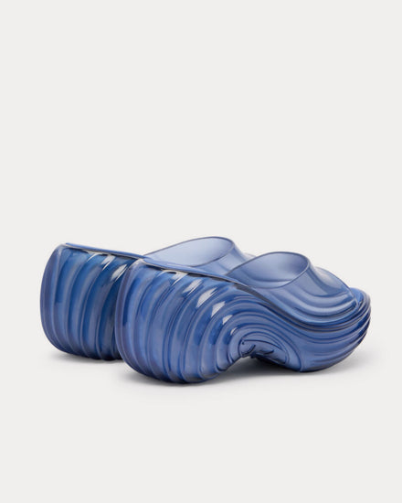 Diesel x Melissa Quantum Platform Blue Mules - 4