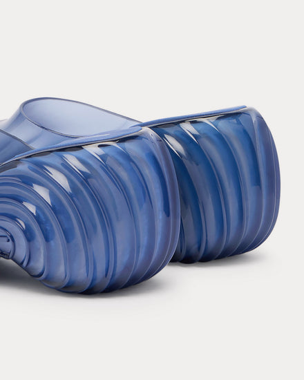 Diesel x Melissa Quantum Platform Blue Mules - 5