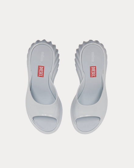 Diesel x Melissa Quantum Platform Light Blue Mules - 2