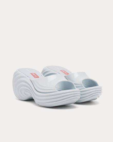 Diesel x Melissa Quantum Platform Light Blue Mules - 3