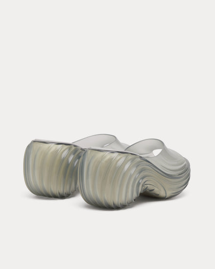 Diesel x Melissa Quantum Platform Light Grey Mules - 4