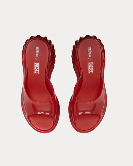 Diesel x Melissa Quantum Platform Red Mules - 2