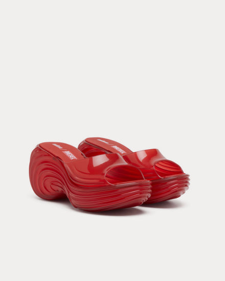 Diesel x Melissa Quantum Platform Red Mules - 3