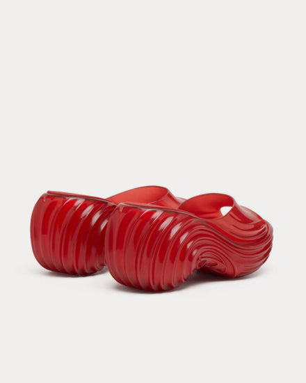 Diesel x Melissa Quantum Platform Red Mules - 4