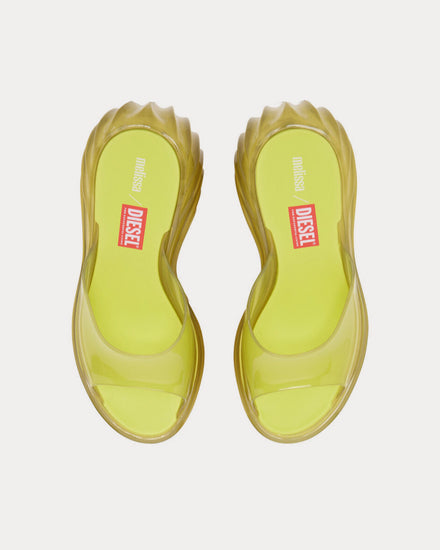 Diesel x Melissa Quantum Platform Yellow Mules - 2