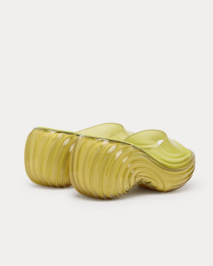 Diesel x Melissa Quantum Platform Yellow Mules - 4