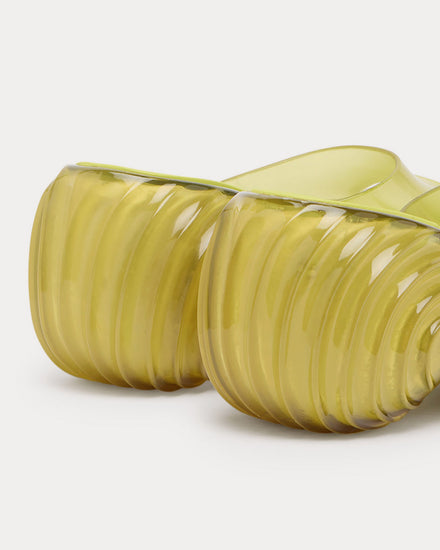 Diesel x Melissa Quantum Platform Yellow Mules - 5