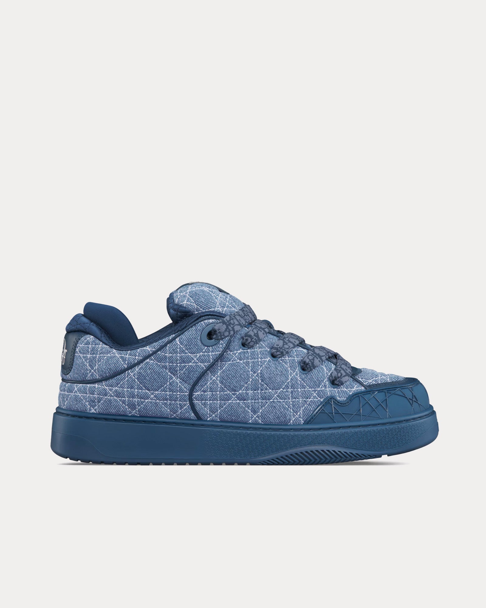 Dior - B9S Skater Limited And Numbered Edition Kumo Cannage Denim Blue Low Top Sneakers