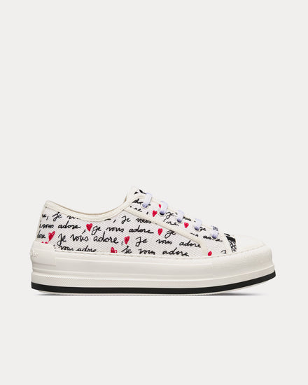Dior Women's Dioramour Walk'n'Dior Platform White Cotton