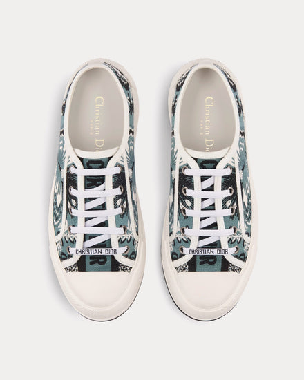 スニーカー Walk'n'Dior Le Coeur des Papillons Platform Sneaker Walk'n'Dior Platform Sneaker • White and Red Embroidered