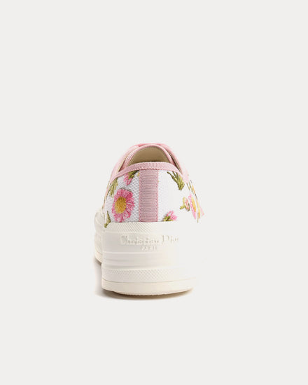 Dior Walk'n'Dior Platform  Daisy Garden Motif White / Pink Low Top Sneakers - 4