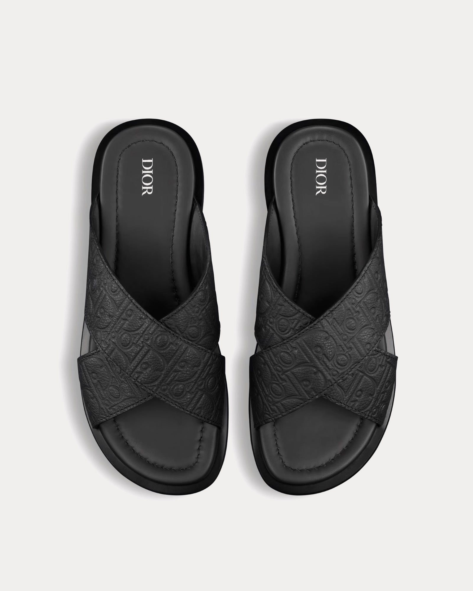 Dior - Alias Leather Black Sandals