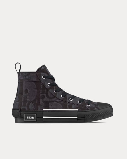B23 High Top Dior B23 Sneaker Herren Dior Men's B23 Black Maxi