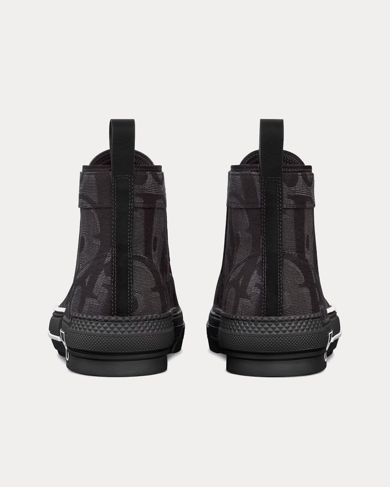 Dior Men's B23 Black Maxi Dior Oblique Jacquard High Top Sneakers