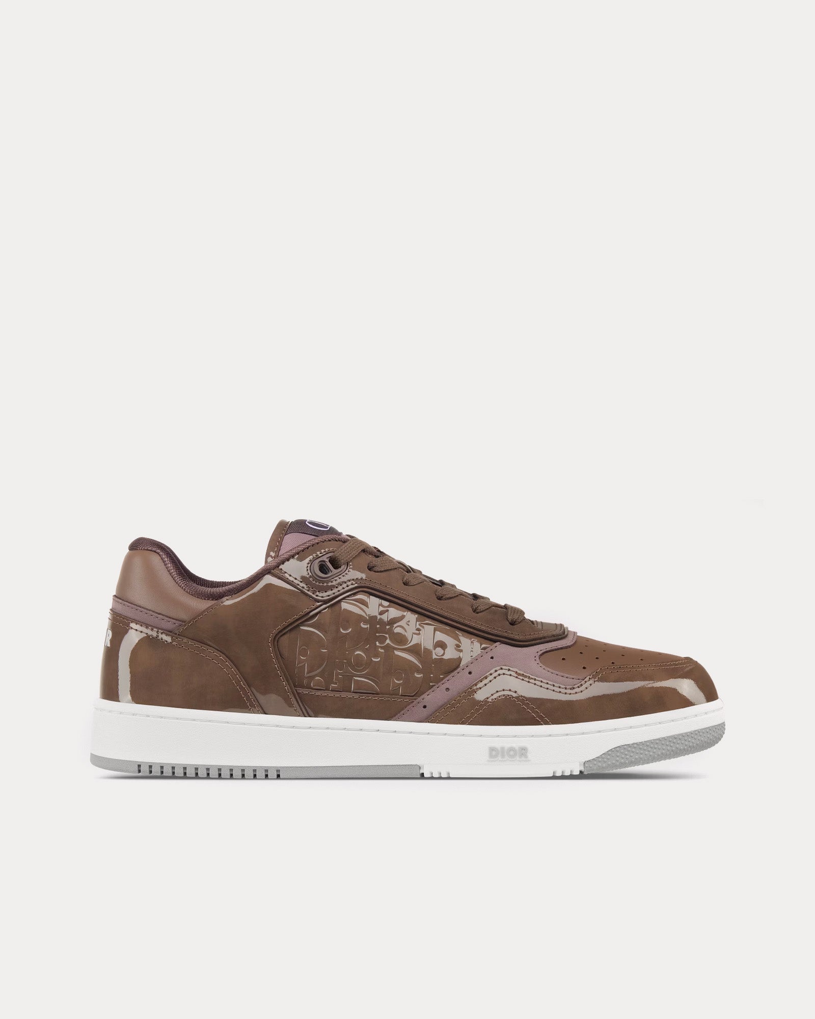 Dior Men's B27 Plum Patent Calfskin and Dior Oblique Gravity