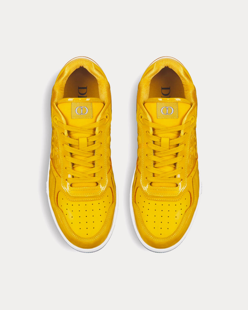 Dior Men's B27 Yellow Patent Calfskin and Dior Oblique Gravity