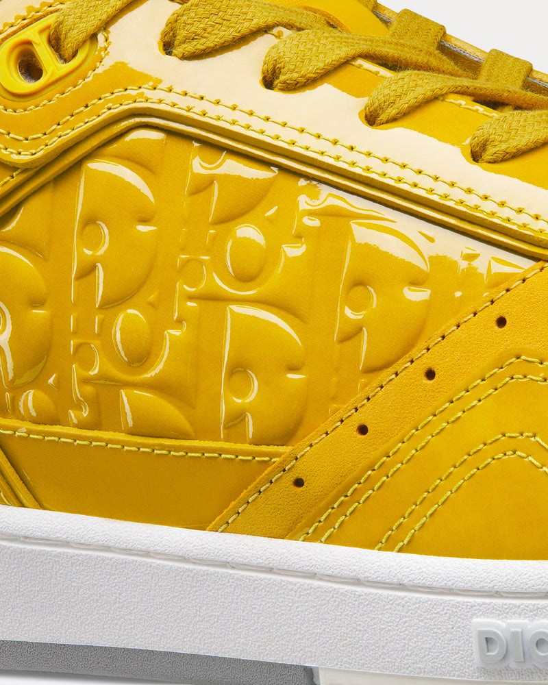 Dior Men's B27 Yellow Patent Calfskin and Dior Oblique Gravity