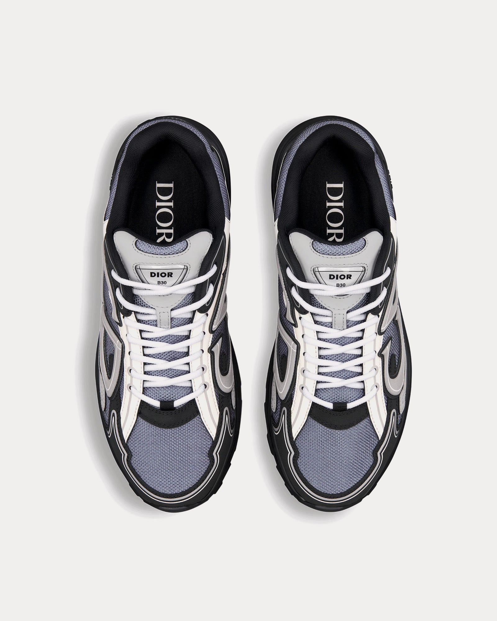Dior - B30 Mesh & Technical Fabric Blue / Gray / White / Black Low Top Sneakers
