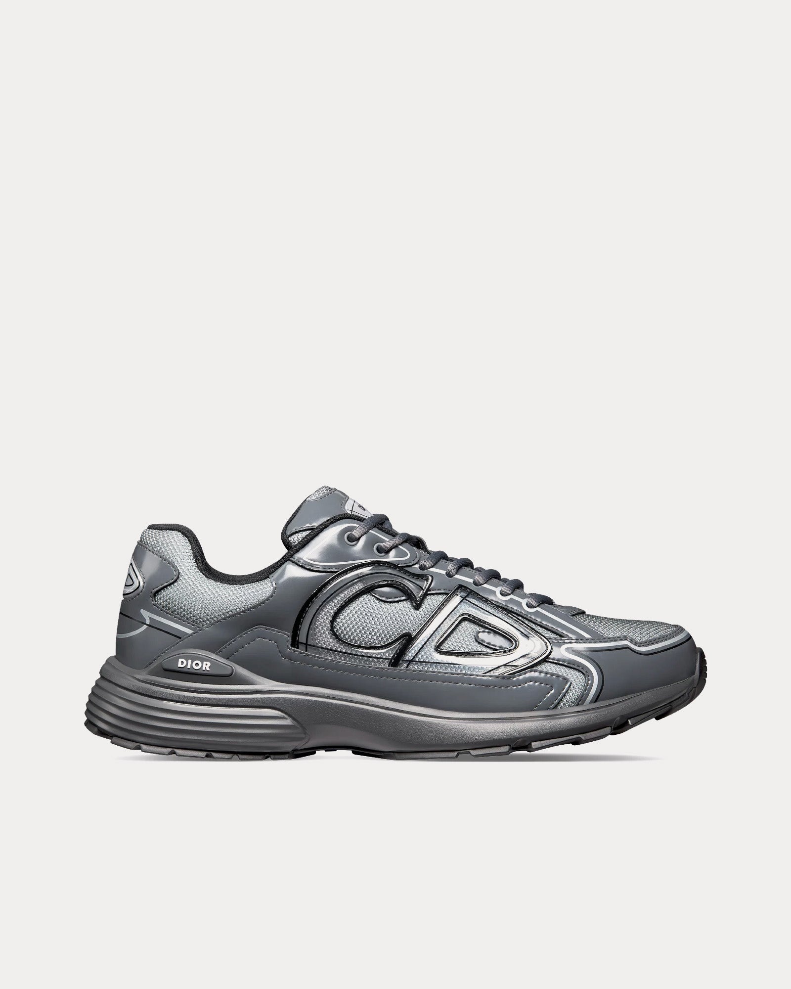 ChristianDior B30 Light Gray and White Athletic Shoes, New B30 Countdown Sneaker Light Blue Technical Mesh and Blue  main image 2